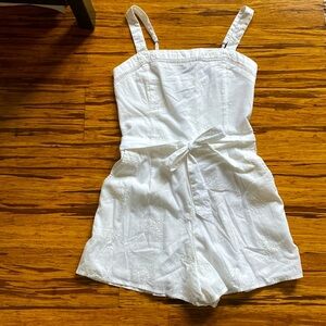 Brand New White Eyelet Romper, S